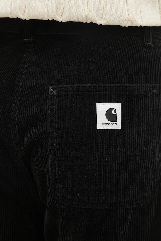 Hlače od samta Carhartt WIP W' Simple Pant crna I033889.8902