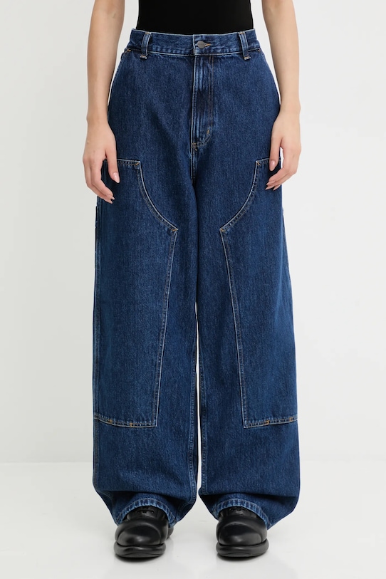 Carhartt WIP jeansy W' Brandon Double Knee Pant niebieski I034635.106