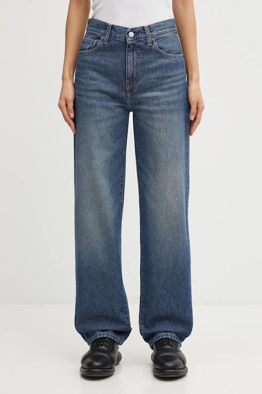 Carhartt WIP jeansy W' Arin Pant high niebieski I035881.014L