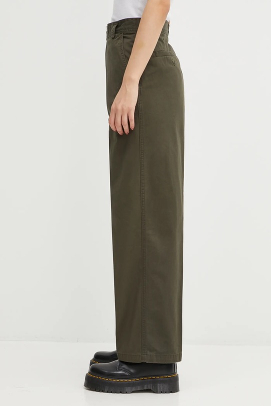 Хлопковые брюки Carhartt WIP W' Novi Pant I035683.6306 зелёный AW25