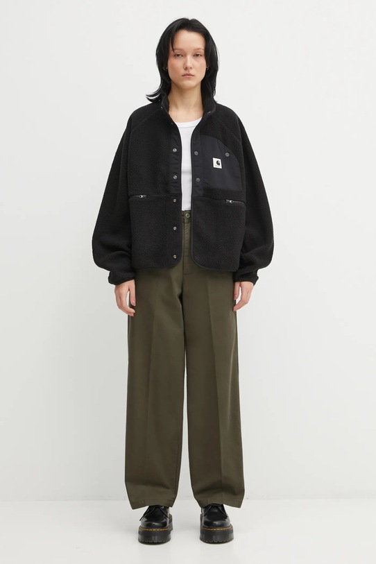 Хлопковые брюки Carhartt WIP W' Novi Pant I035683.6306 зелёный
