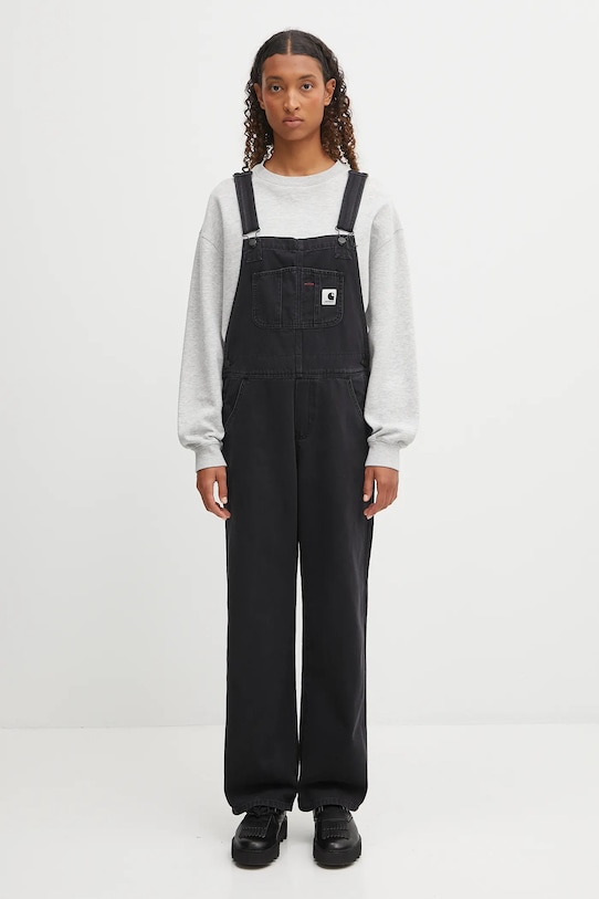Carhartt WIP denim overalls W'''''''' Bib Overall Straight black I031250.8906