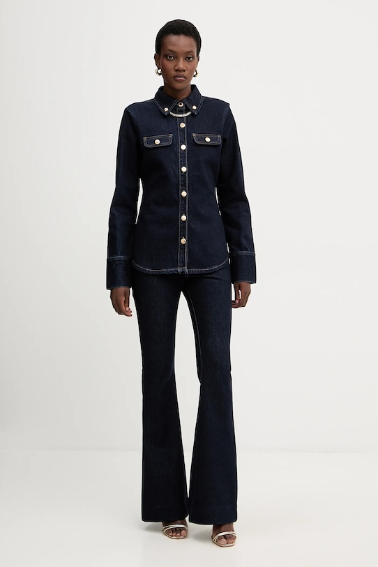 Retrofete jeansy Maja R.FW25.11813.14 granatowy AW25