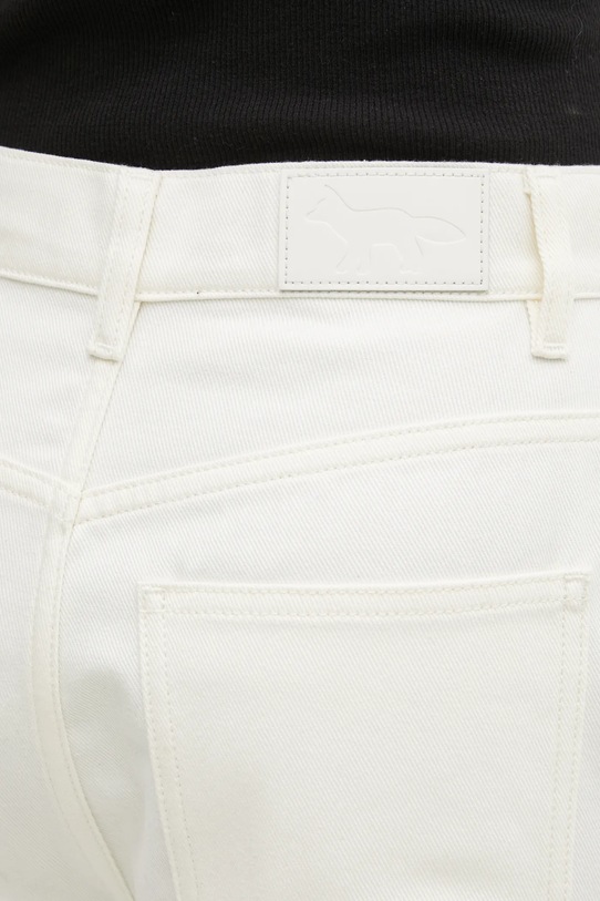 Maison Kitsuné jeansy Tapered beżowy PW01104WD4015