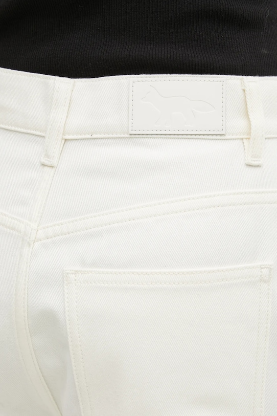 Maison Kitsuné jeansy Tapered beżowy PW01104WD4015