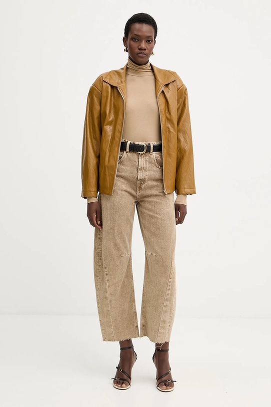 Haveone jeansy PFA.P050 beżowy AW25