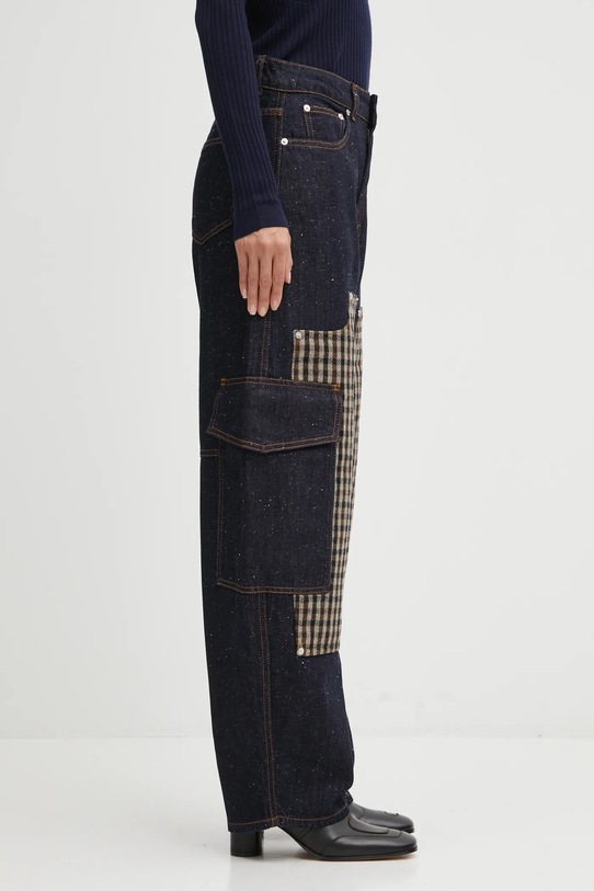 GANNI jeansy Neppy Denim Carpenter granatowy J1765