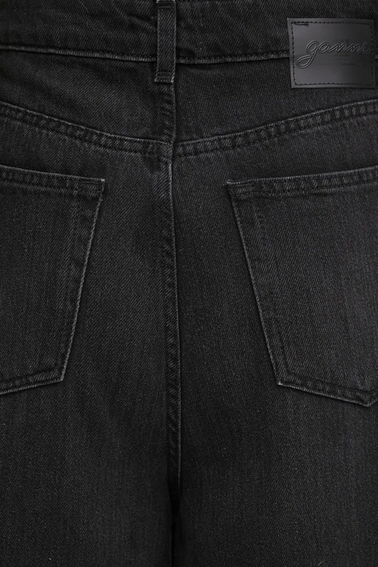 GANNI jeansy Soft Rigid Denim Baggy czarny J1853