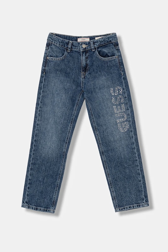 Guess jeansy dziecięce z regulacją granatowy J5YA09.D45E0.9BYA