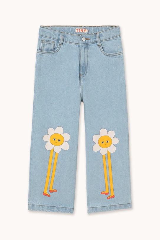 Tinycottons jeansy dziecięce DAISIES JEANS jeansy niebieski AW25.444