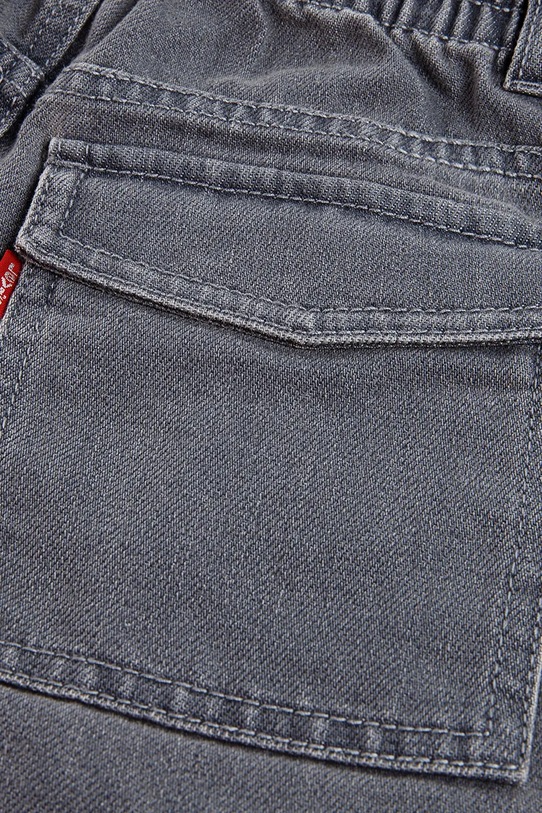 Dziewczynka Levi's jeansy dziecięce PULL-ON '94 BAGGY WIDE LEG 4EN389 szary