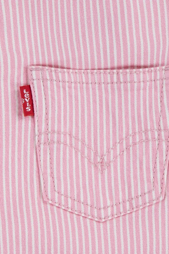 Levi's ogrodniczki dziecięce RAILROAD STRIPE OVERALL różowy 6EM321.G