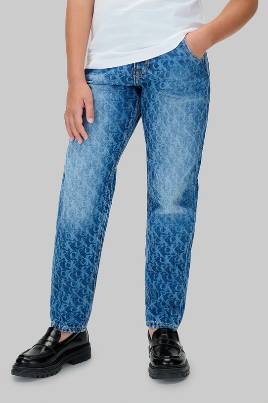Dziewczynka Calvin Klein Jeans jeansy dziecięce BARREL IG0IG02999.9BYA niebieski