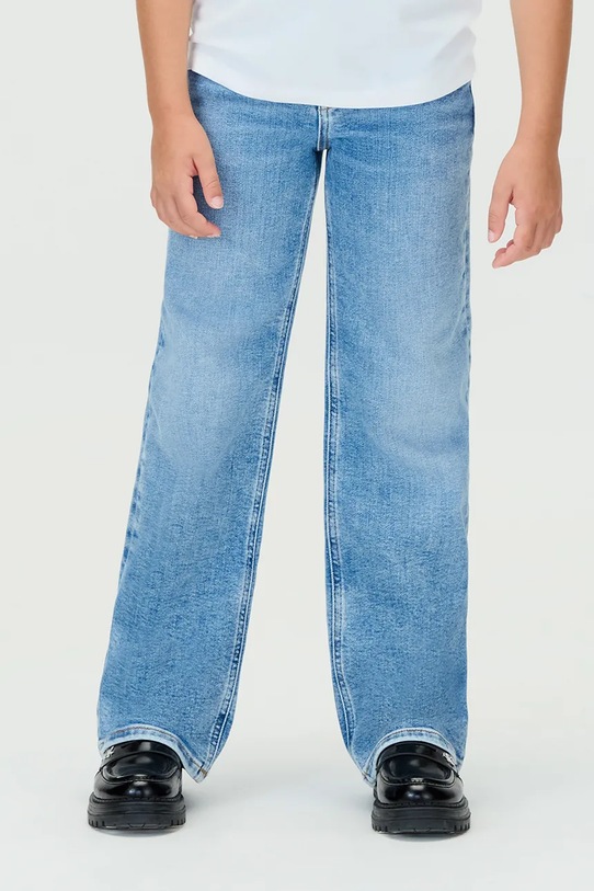 Dziewczynka Calvin Klein Jeans jeansy dziecięce HR WIDE IG0IG03000.9BYA niebieski