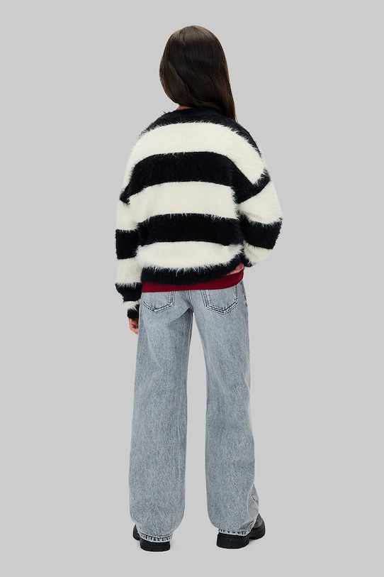 Dětské rifle Calvin Klein Jeans HR WIDE IG0IG03001.9BYA šedá