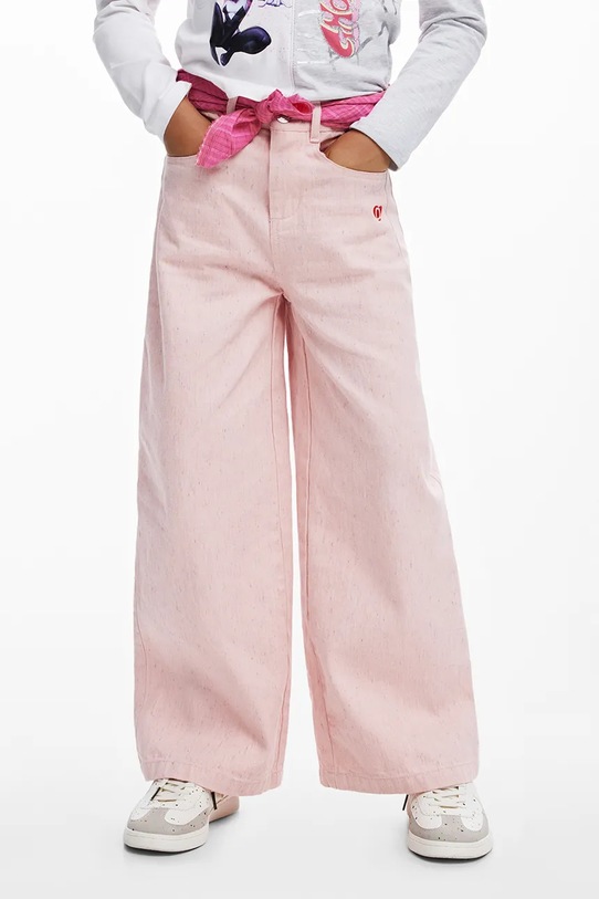 Desigual jeansy dziecięce jeansy różowy 25WGPW02