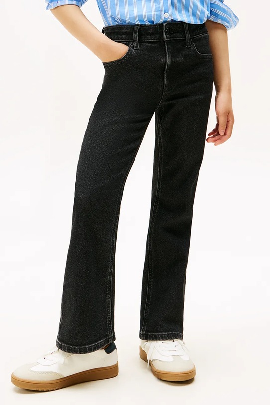 Дівчинка Дитячі джинси Tommy Hilfiger FLARE KG0KG08770.9BYA чорний