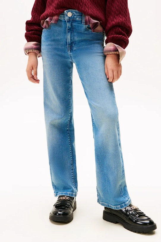 Dziewczynka Tommy Hilfiger jeansy dziecięce GIRLFRIEND KG0KG08772.116.122.9BYA niebieski