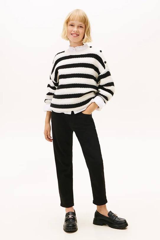 Tommy Hilfiger jeans copii MABEL jeans negru KG0KG09006.9BYA