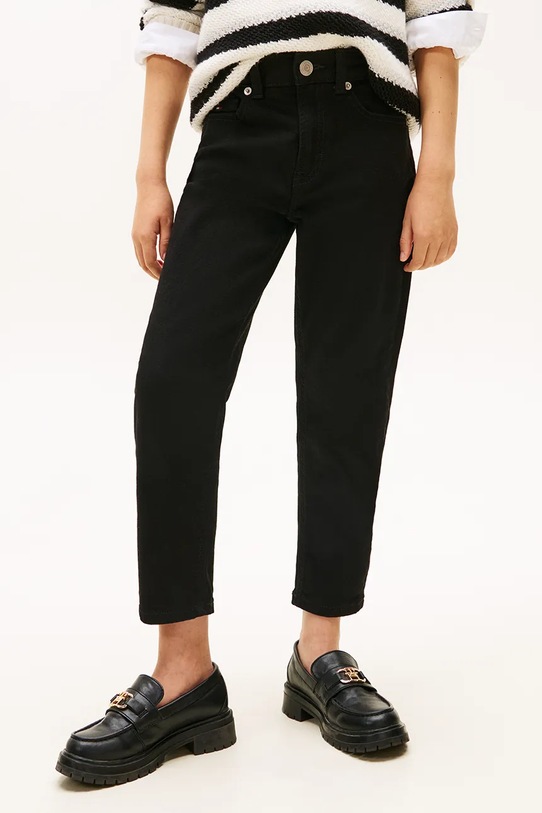 Fete Tommy Hilfiger jeans copii MABEL KG0KG09006.9BYA negru