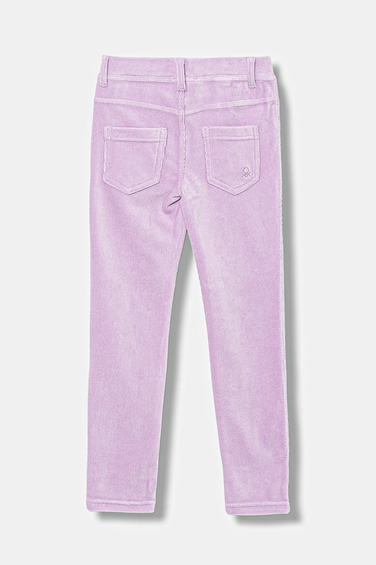 United Colors of Benetton spodnie sztruksowe dziecięce 4DZBCE00R.G.reproposed fioletowy AW25