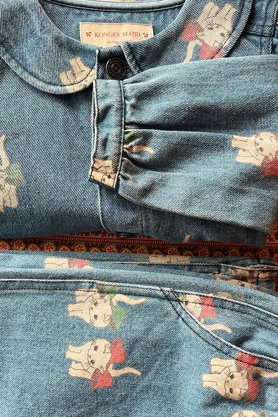 Konges Sløjd jeansy dziecięce MAGOT SLIT PANTS GOTS KS105173.9BYA