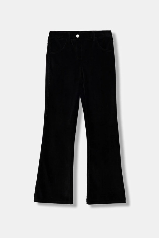 United Colors of Benetton spodnie sztruksowe dziecięce z elastanem czarny 4DZBCE04K.G.Seasonal