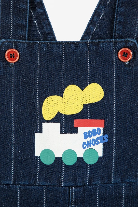 Bobo Choses ogrodniczki niemowlęce Choo Choo granatowy 225AB092
