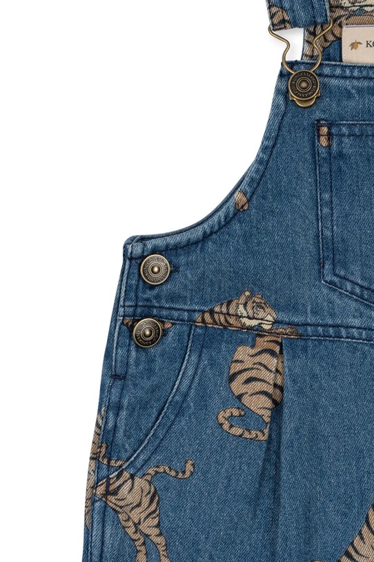 Konges Sløjd ogrodniczki bawełniane dziecięce MAGOT OVERALLS GOTS granatowy KS103888.9BYA