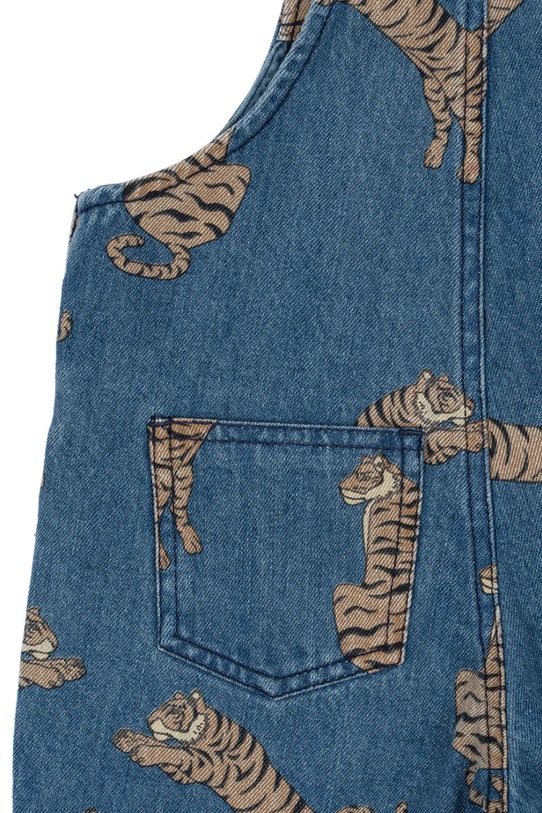 Konges Sløjd ogrodniczki bawełniane dziecięce MAGOT OVERALLS GOTS KS103888.9BYA granatowy