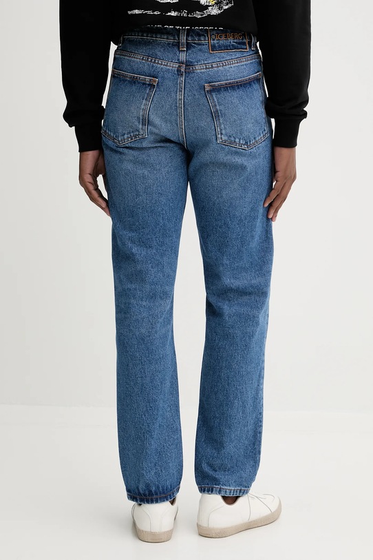 Îmbrăcăminte Iceberg blugi din bumbac 2SL1.0228 albastru