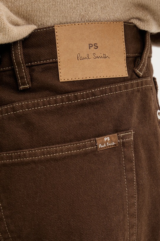 PS Paul Smith spodnie bawełniane brązowy M2R.850Z.T22475