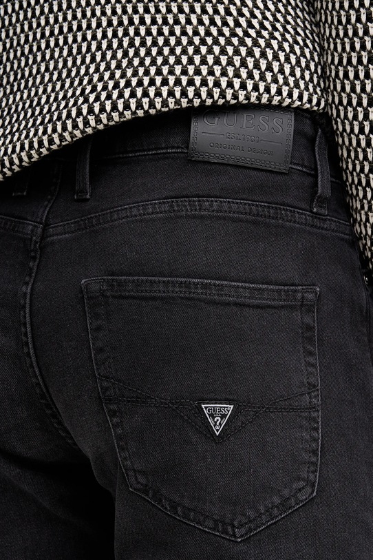 Guess jeansy MASON czarny M5BAR7.D6143