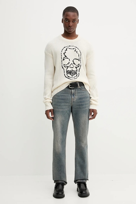 ZADIG&VOLTAIRE jeansy bawełniane WMJE01196 niebieski AW25