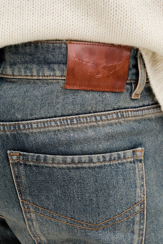 ZADIG&VOLTAIRE jeansy bawełniane niebieski WMJE01196