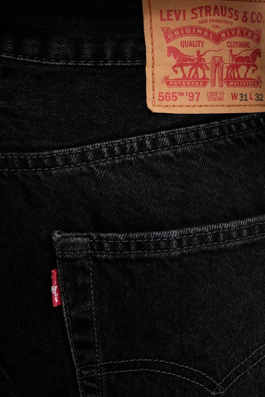 Rifle Levi's 565 LOOSE STRAIGHT čierna A7221