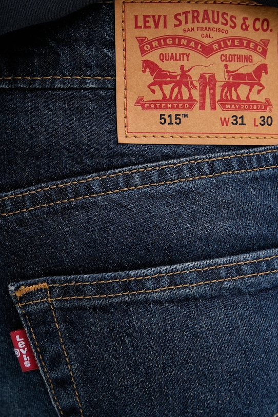 Levi's jeansy 515 SLIM FIT STRAIGHT granatowy A7222