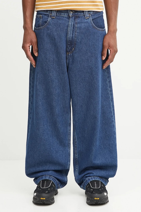 Carhartt WIP jeansy Brandon granatowy I035893.106