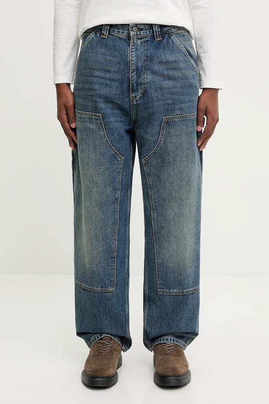 Carhartt WIP jeansy OG Double Knee granatowy I035797.014L
