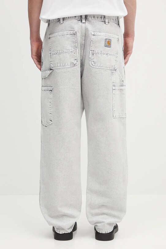 Odzież Carhartt WIP jeansy Double Knee Pant I035556.895F szary