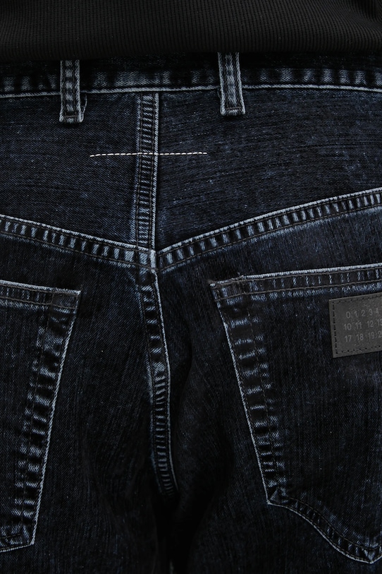 MM6 Maison Margiela jeansy granatowy SH2LA0042.M30039.900