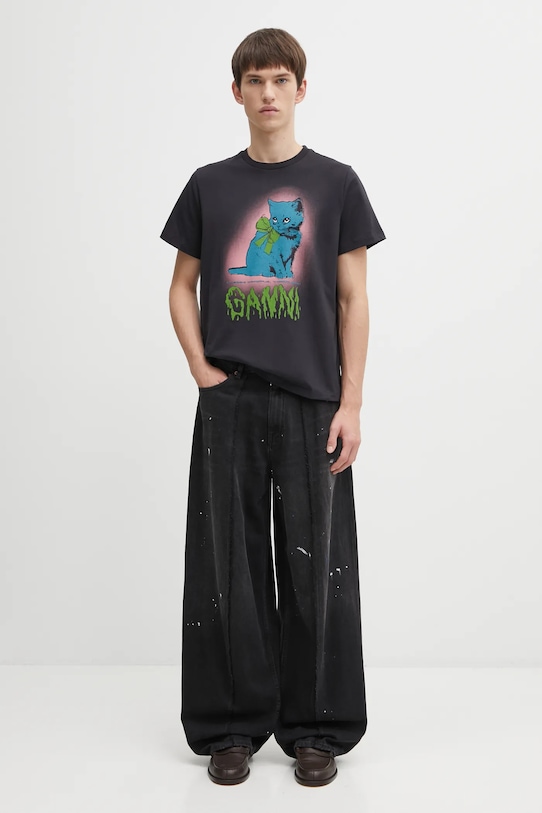 MM6 Maison Margiela jeansy SH0LA0011.M30011.966 czarny