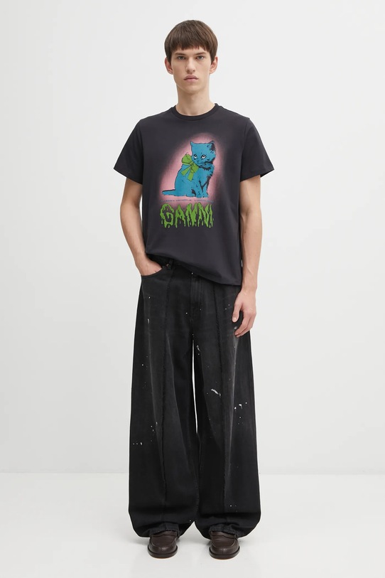 MM6 Maison Margiela jeansy SH0LA0011.M30011.966 czarny