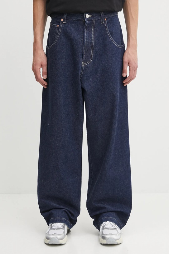 VETEMENTS jeansy Hip-Hop granatowy UH76DP250N