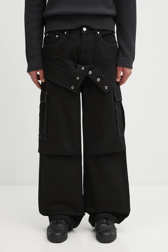 Джинсы Andersson Bell Double Waist Work Wide-Leg чёрный apa834u