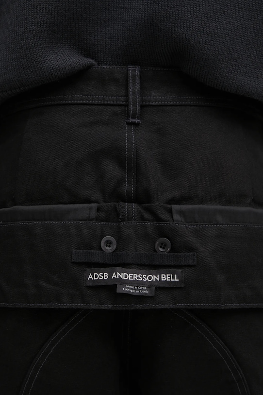 Джинсы Andersson Bell Double Waist Work Wide-Leg чёрный apa834u