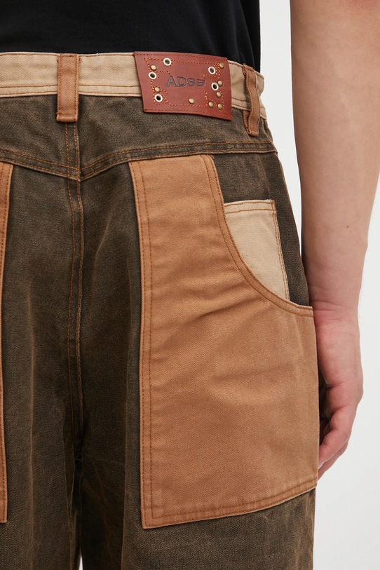 Andersson Bell jeans Patchwork Carpenter Wide-Leg apa839m brown