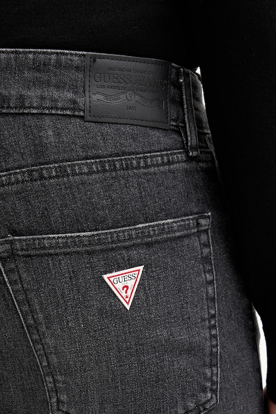 Τζιν παντελόνι Guess Jeans μαύρο M5BA1C.D5LW3