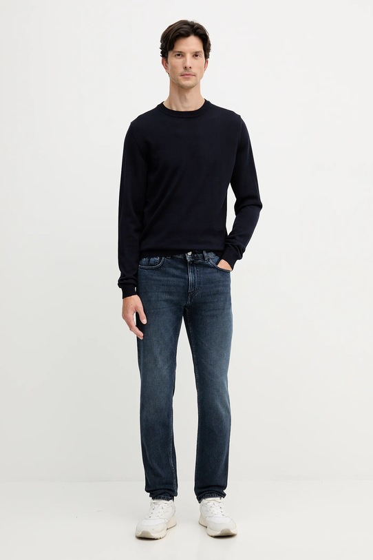 Trussardi jeansy P402H504772N granatowy AW25