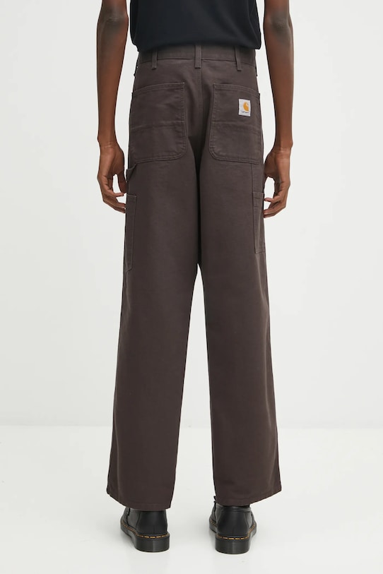 Ρούχα Βαμβακερό παντελόνι Carhartt WIP Single Knee Pant I031497.4702 καφέ